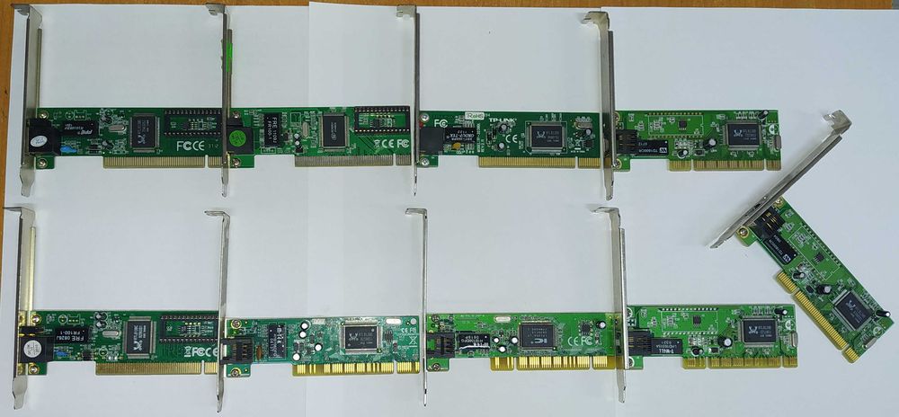 Сетевые карты для компьютера (12 шт.)