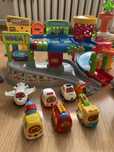 WYSYŁAM! Garaż vTech Tut Tut + 6 autek + odlotowe lotnisko