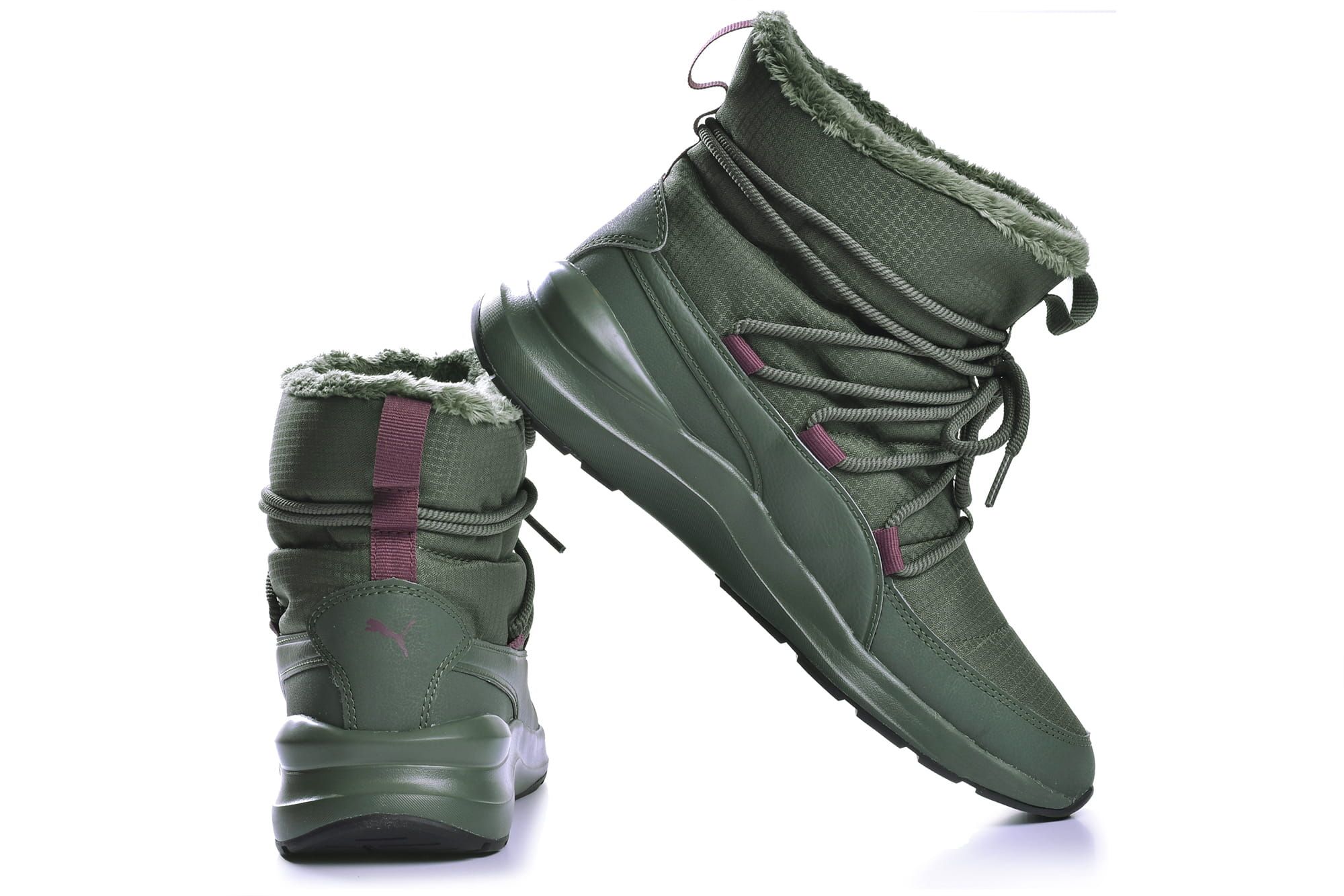 Buty Puma Adela Winter Boot  Śniegowce khaki - 38,5 WYSYŁKA 24H