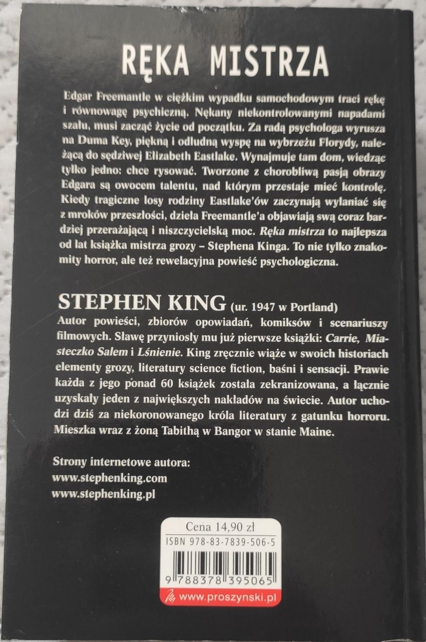 Stephen King Ręka mistrza