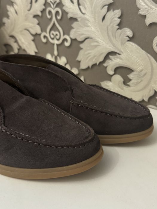 Замшевые мокасины на меху