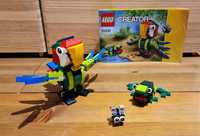 Lego Creator 3w1 - Zwierzęta z Lasu Deszczowego - klocki 31031