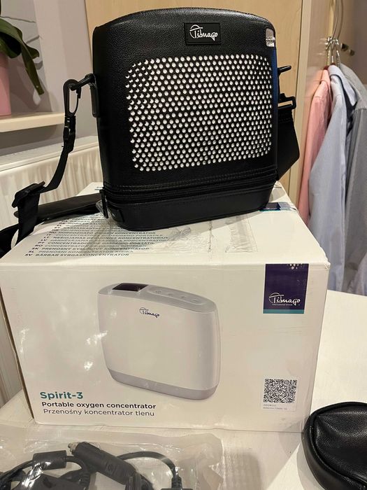 Przenośny koncentrator tlenu SPIRIT-3.  Nowy nieużywany.