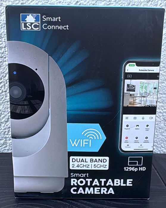2 x KAMERA Obrotowa Monitoring LSC SMART CONNECT Wewnętrzna 1296P HD