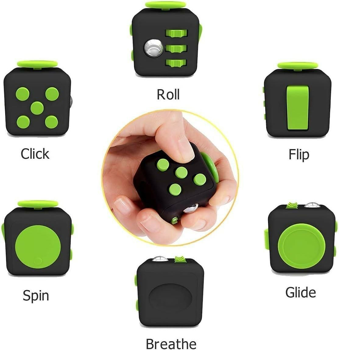 Fidget Cube kostka antystresowa 6 różnych funkcji