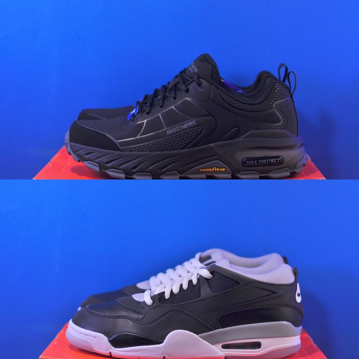 Кросівки Skechers Max Protect , Nike Air Jordan 4 Rm Black оригінал