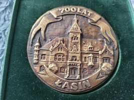 kolekcjonerski medal 700 lat Łasina z 1998 r.