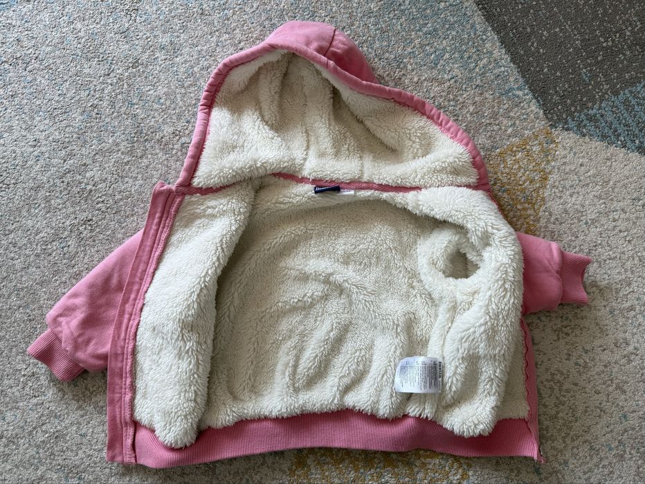 Bluza ocieplana miśkiem bardzo ciepła rozm 86/92