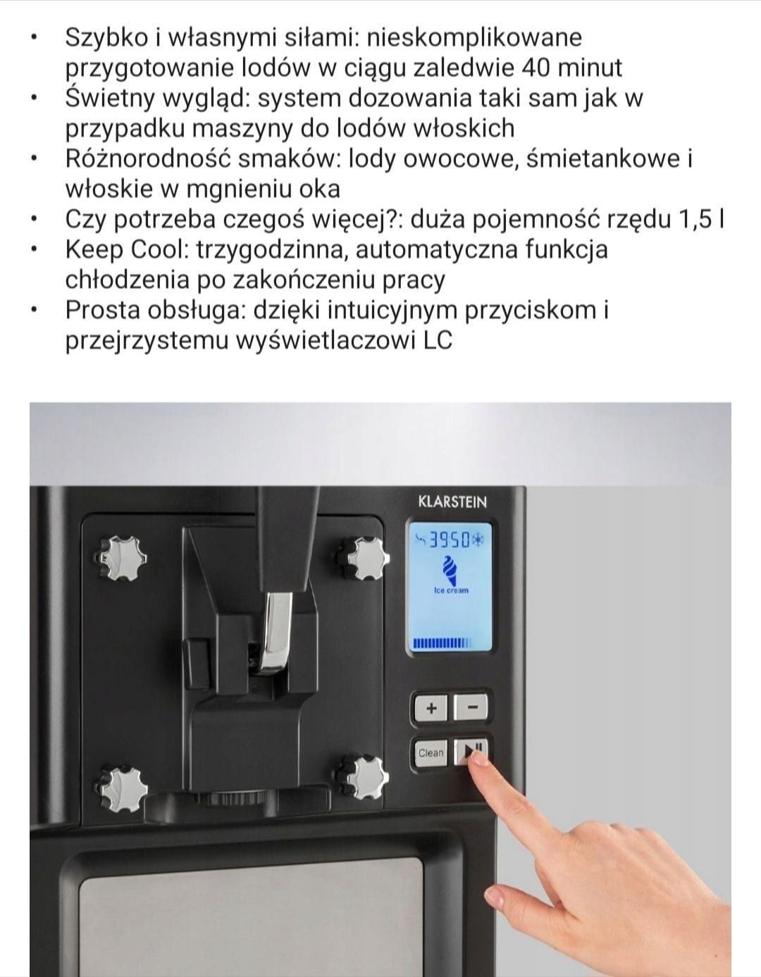 Automat do lodów włoskich