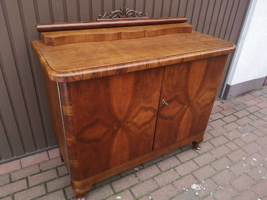 Komoda Pomocnik Orzech-Dąb Stara Antyk Po Renowacji.