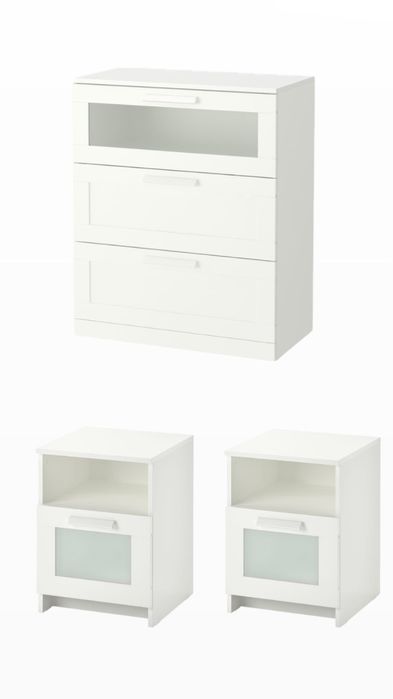 Brimnes Conj.Móveis p/ quarto Branco