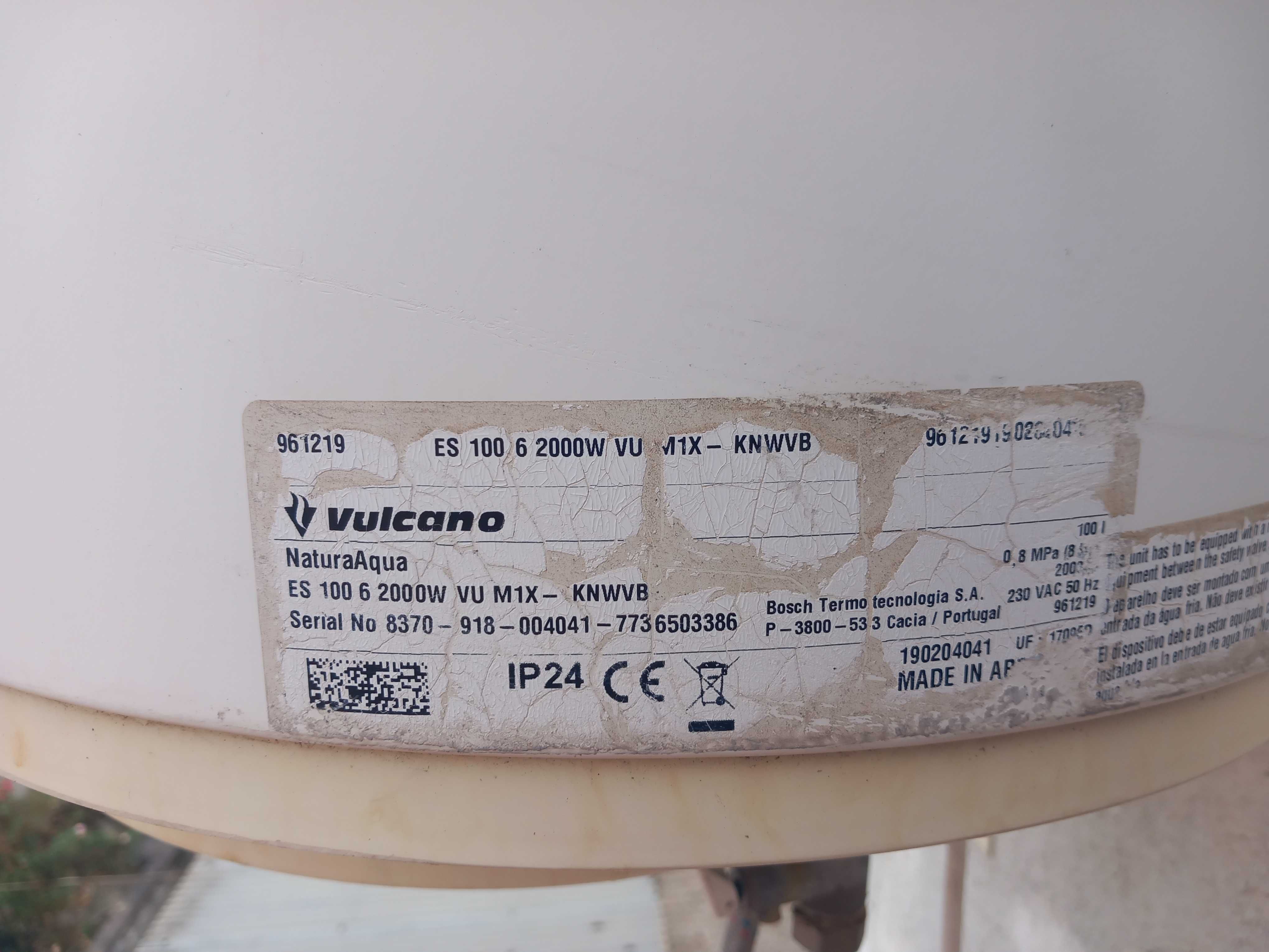 Termoacumulador vulcano 100lts