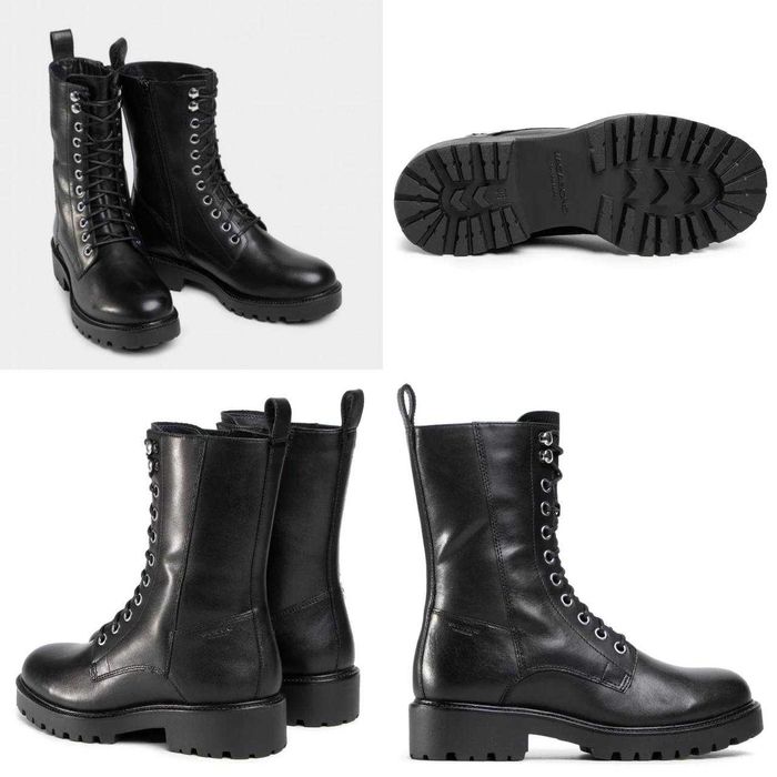Жіночі черевики ботинки на шнурівці шкіра Vagabond зимові ідеальні