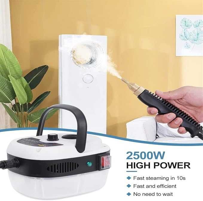 Myjka Parowa 2500 W z 3 różnymi główkami szczotek