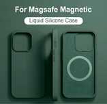 Iphone 11,12,13,14,15 Pro Max Plus MagSafe Etui Silicone Magnetic