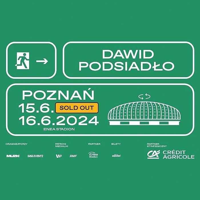 2 bilety koncert Dawid Podsiadło 15.06.2024 POZNAŃ Trybuna Kategoria I