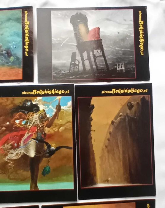 Zestaw 7 pocztówek Strona Beksińskiego.pl. Centrum Promocji Bieszczad.