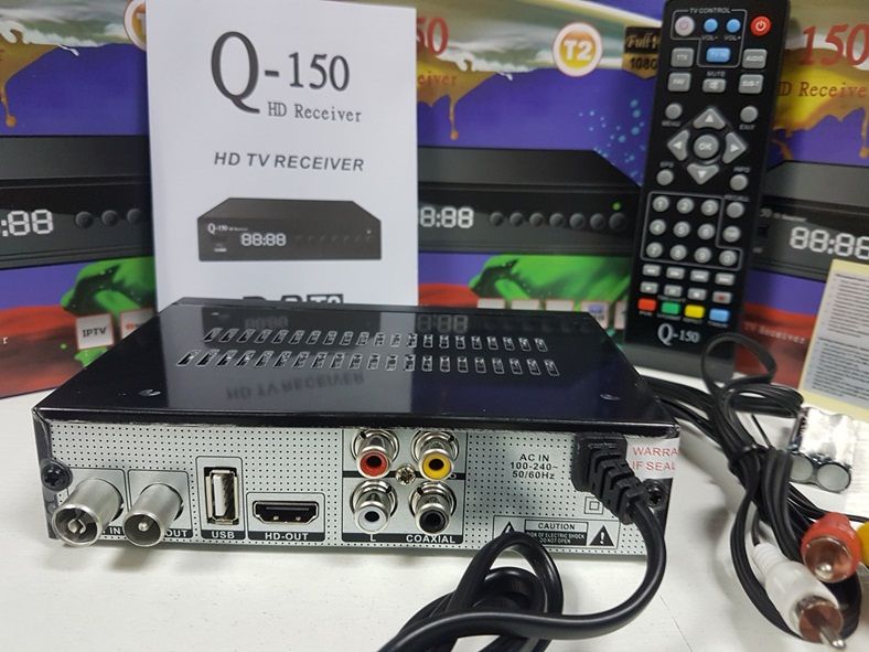 Приставка Т2 тюнер ресивер приемник DVB-T2 Q-Sat Q-150 YouTube DVB-C
