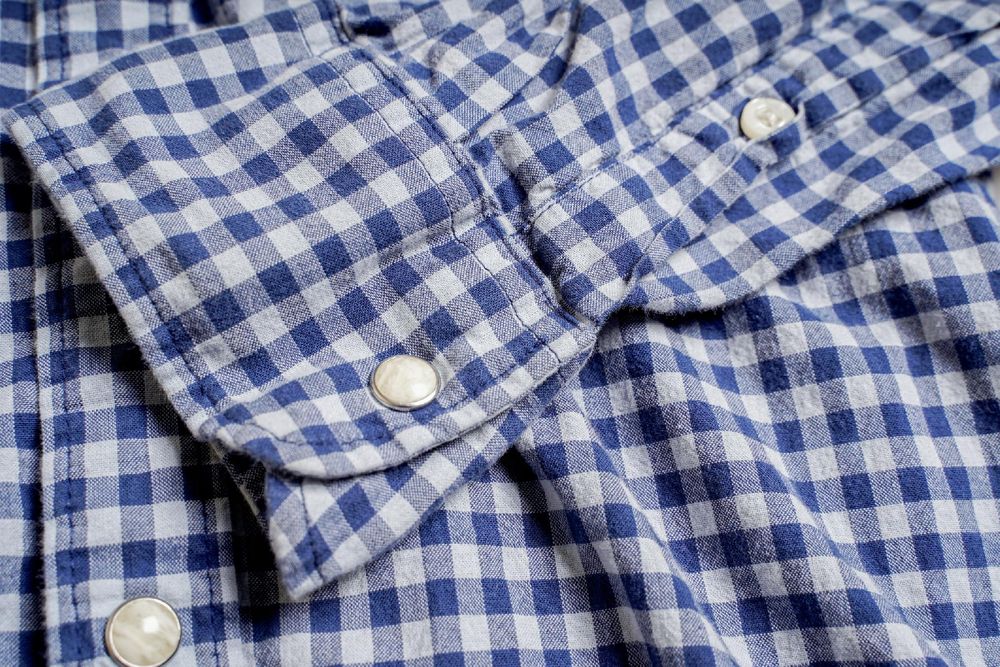 LEE | Koszula męska Clean Western Washed Blue Slim Fit | r. S