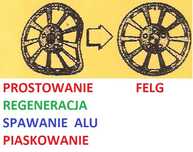od 20zł Prostowanie felg alu (na miejscu też ), spawanie