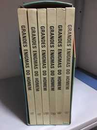 conjunto de 6 livros “Grandes Enigmas do Homem”