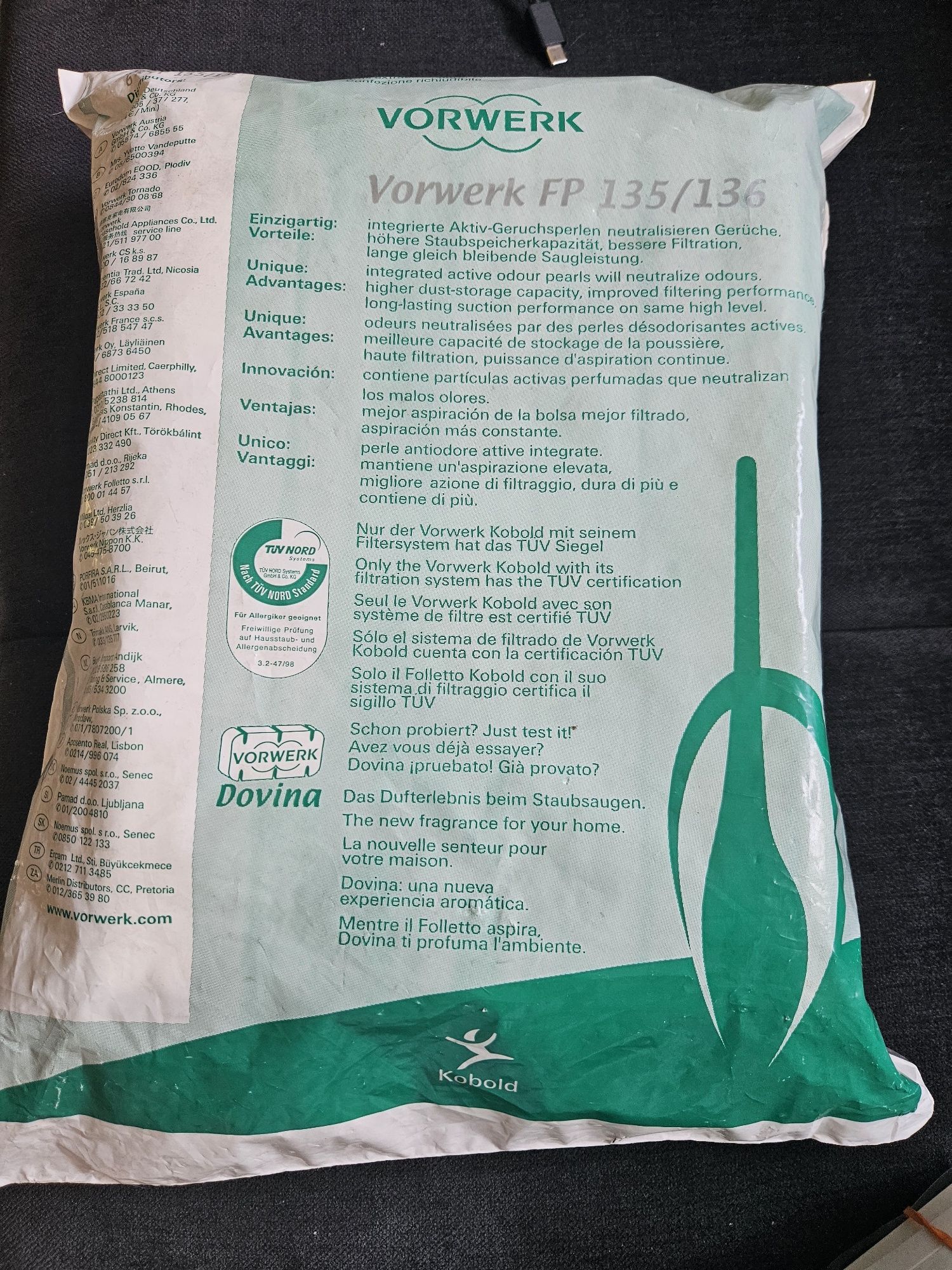 Worki do odkurzacza Vorwerk kobold   FP 135/136