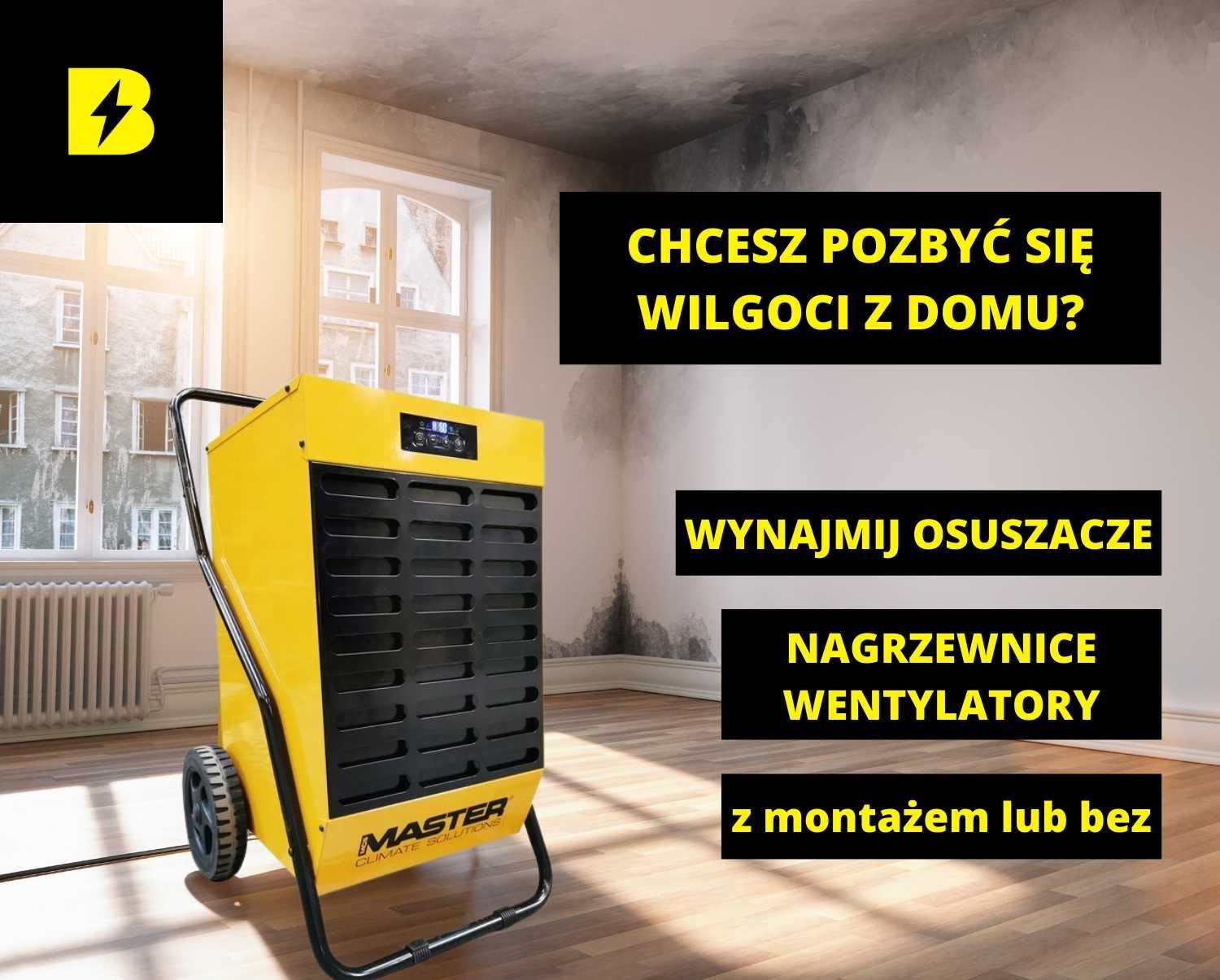 Wynajem Osuszacz Osuszanie Nagrzewnice Zalanie Usuwanie Wilgoci Mokra