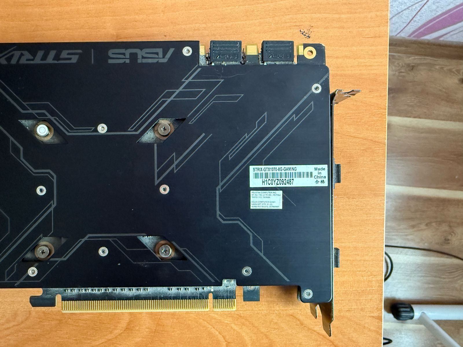 Відеокарта Asus ROG GeForce GTX 1070 TI STRIX 8Gb Б/В