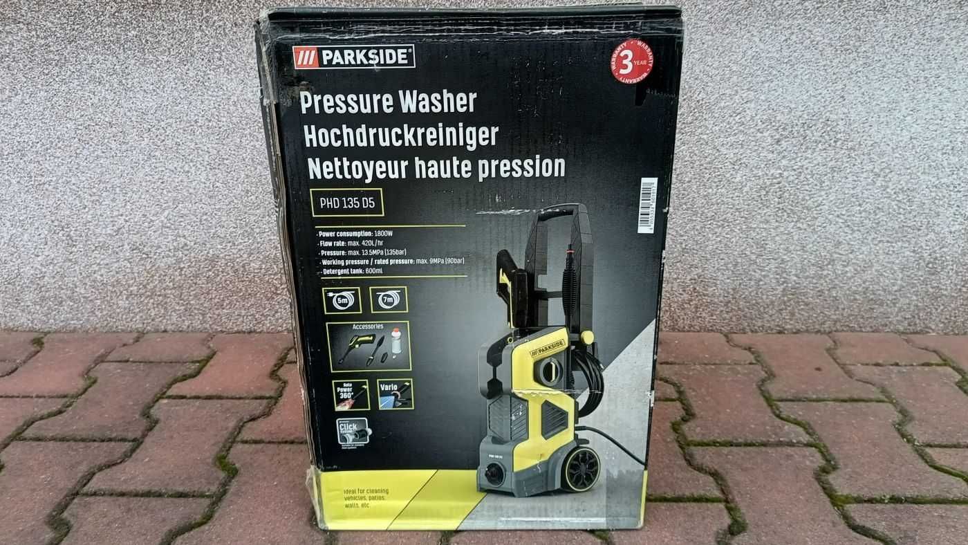 Myjka ciśnieniowa PARKSIDE 1800 W 135 bar nowy  komplet gwarancja