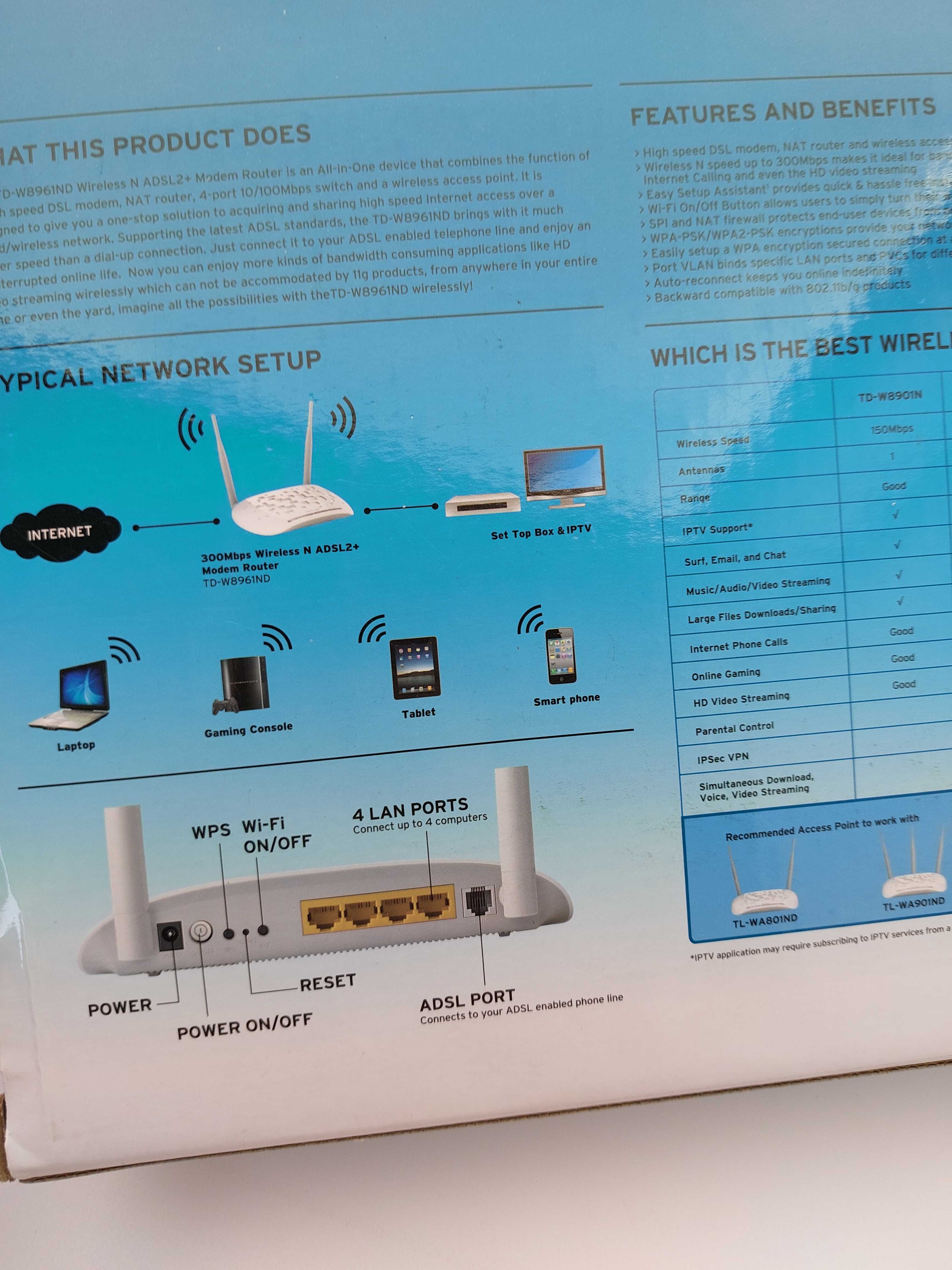 Router TP link TD-W8961ND(659/23psz)