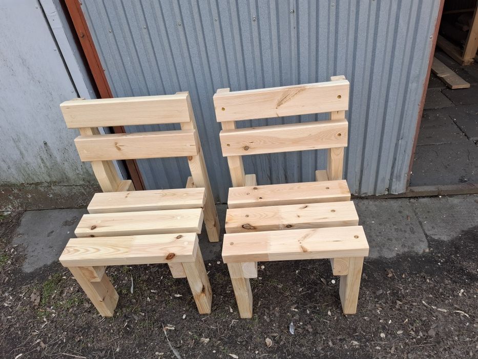 Meble ogrodowe, stół, ławka, krzesła