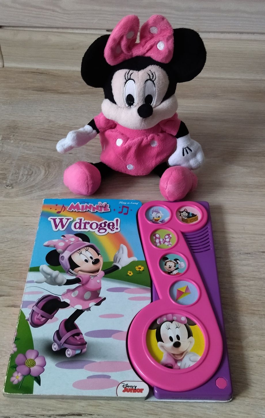 Książka grająca+ maskotka Minnie