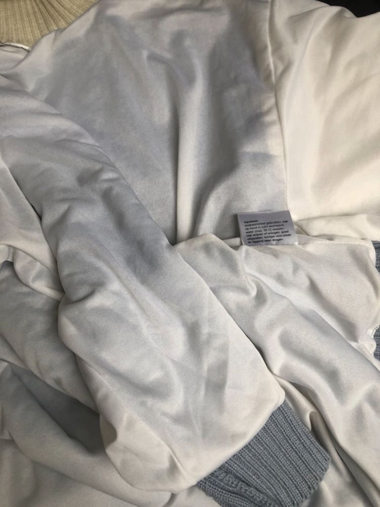 Kremowy 100% merino welniany sweter zimowy golf na ze wzorem na święta