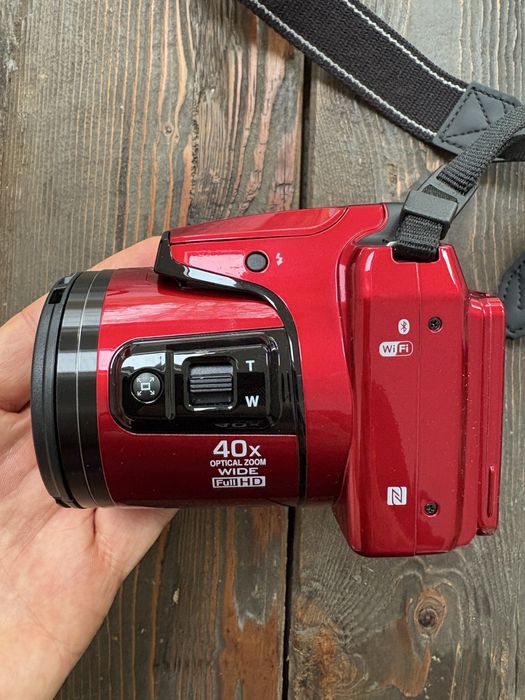 Nikon Coolpix B500 – Czerwony + Nowa torba na aparat