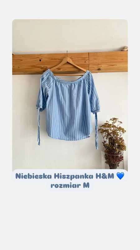 Bluzka damska hiszpanka zwiewna elegancka do pracy biura na wiosnę M38