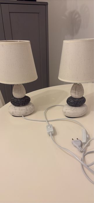 Conjunto de candeeiros de mesa