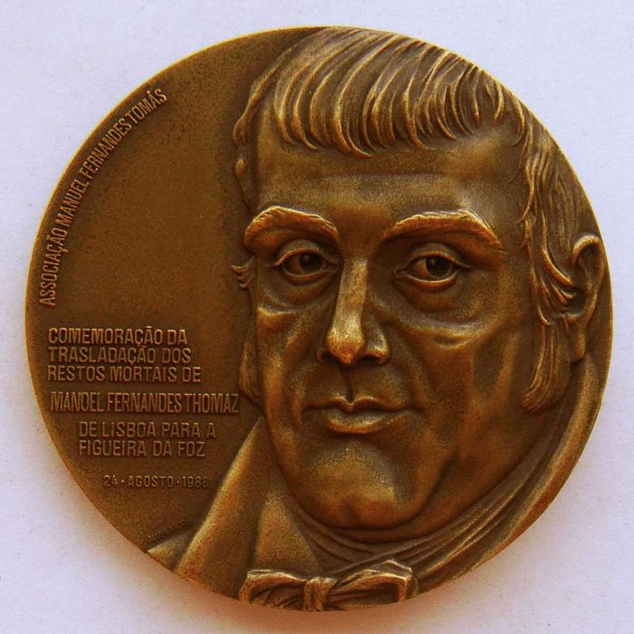 Medalha de Bronze Política Transladação de Manuel Fernandes Tomás 1988