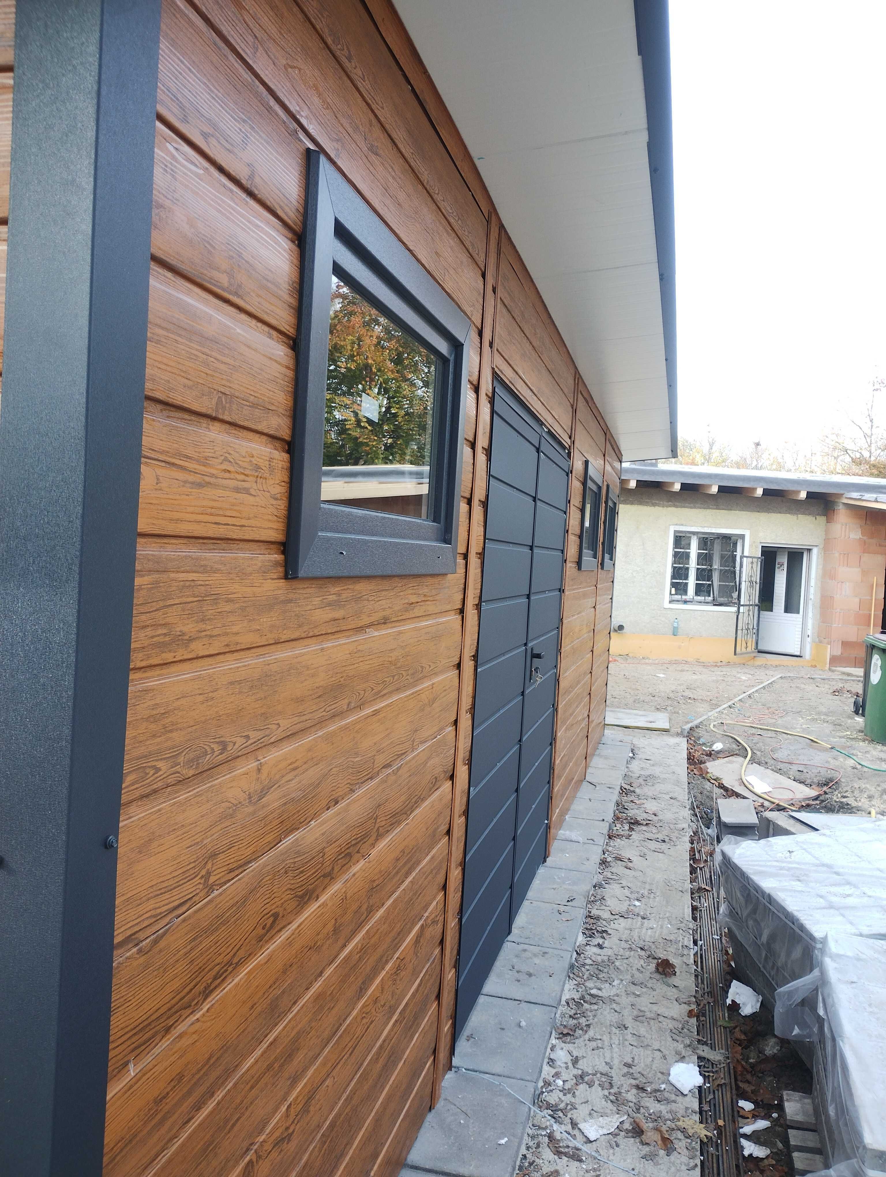 Garaż ocieplany. 35m2. Płyta warstwowa 4cm.Profil zamknięty. Producent