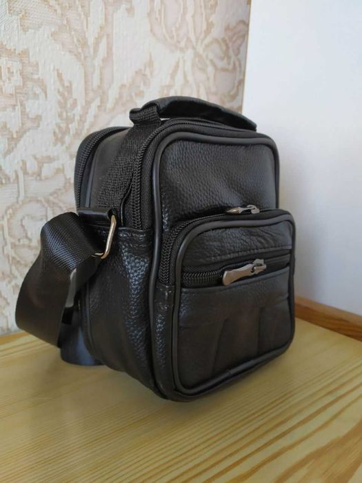 Натуральная кожа мужская сумка барсетка тактическая кожаная портфель