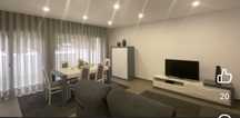Conjunto de 2 carpetes usadas cor cinzenta  2.30x1.60 e 2.90x2.00