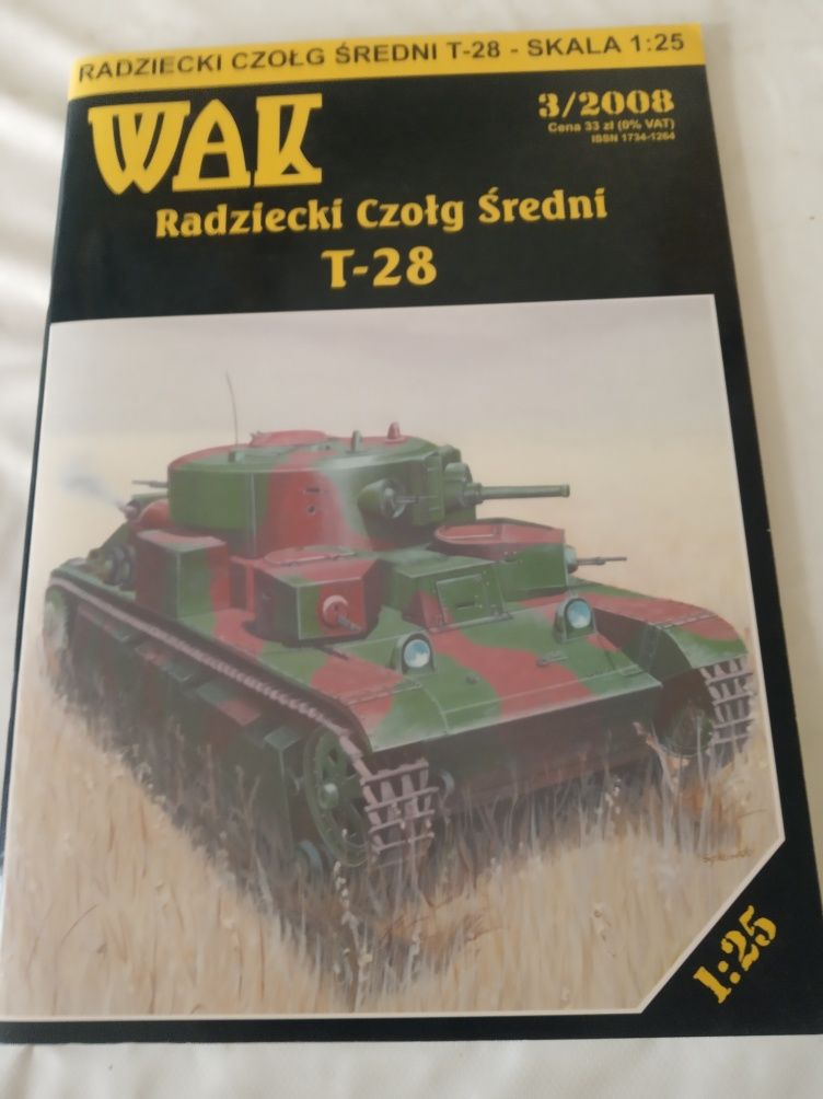 Model kartonowy czołg T 28 WAK