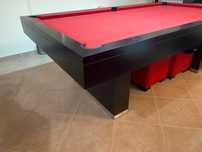 mesa snooker + bolas + 4 banquetas