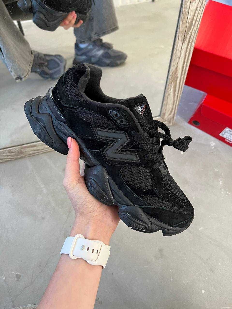 Кроссовки New Balance 9060 black / Нью Беленс 9060 черные 38 39 40