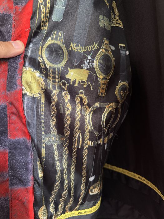 Kurtka w kratę Analog Burton Snowboard L oversize
