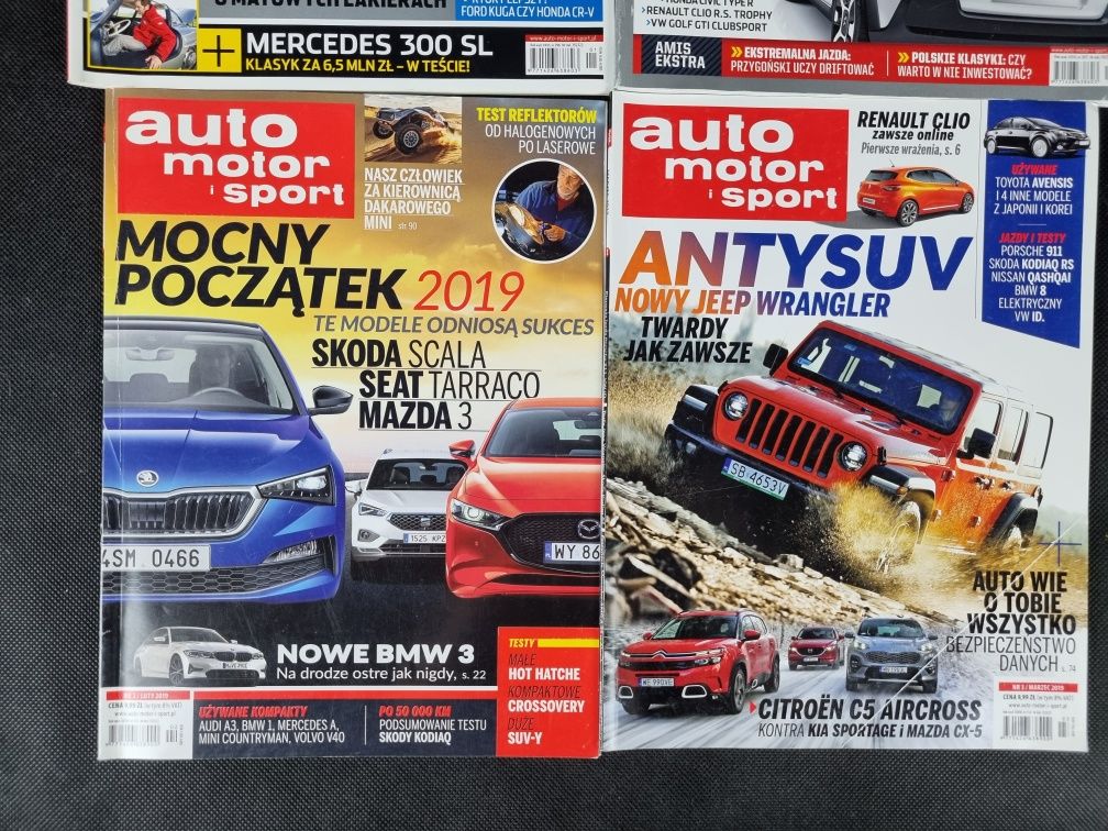 Auto Motor i Sport magazyn motoryzacyjny 2x 2016 + 2x 2019