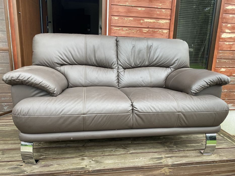 Sofa dwuosobowa skórzana