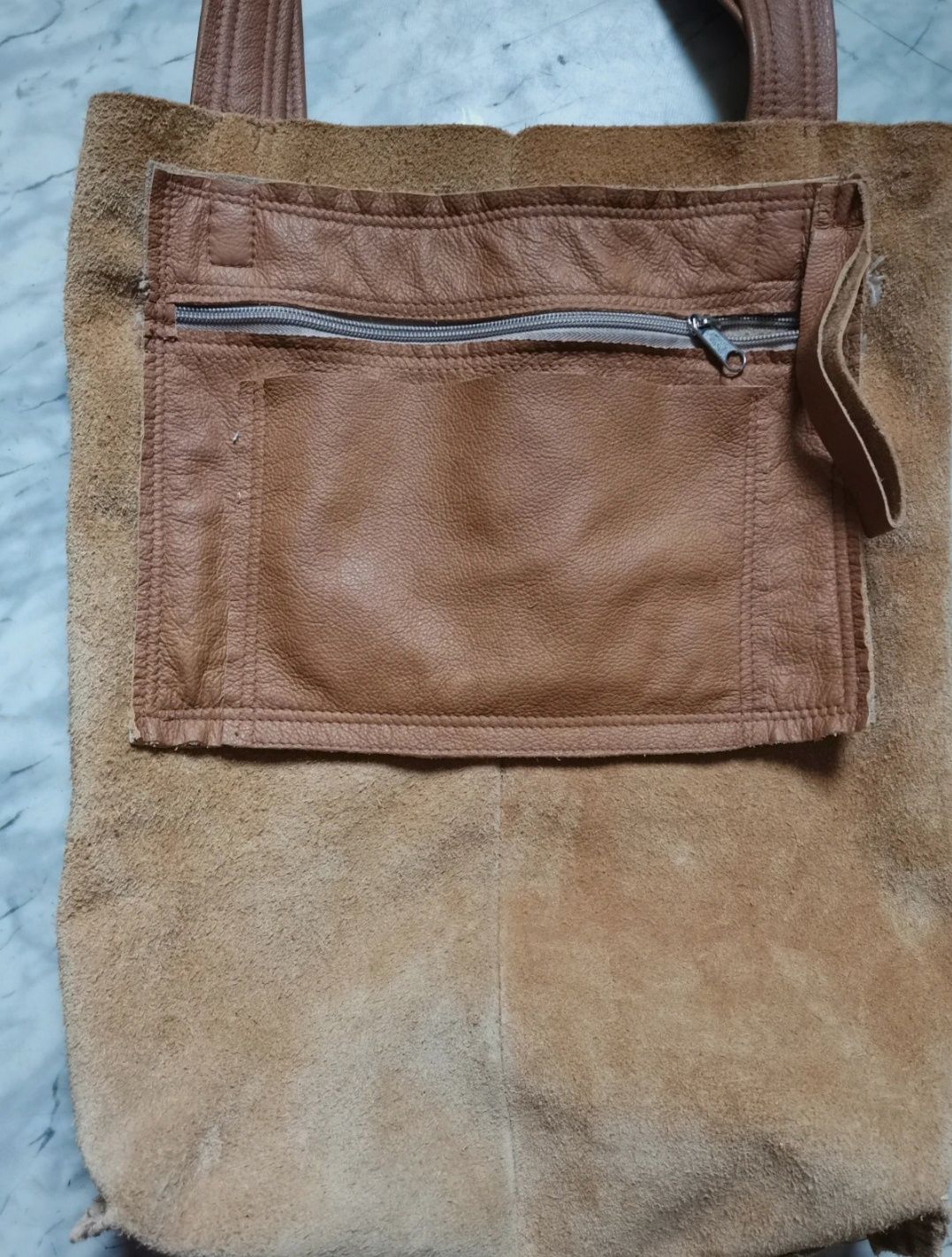 Torebka shopper skóra