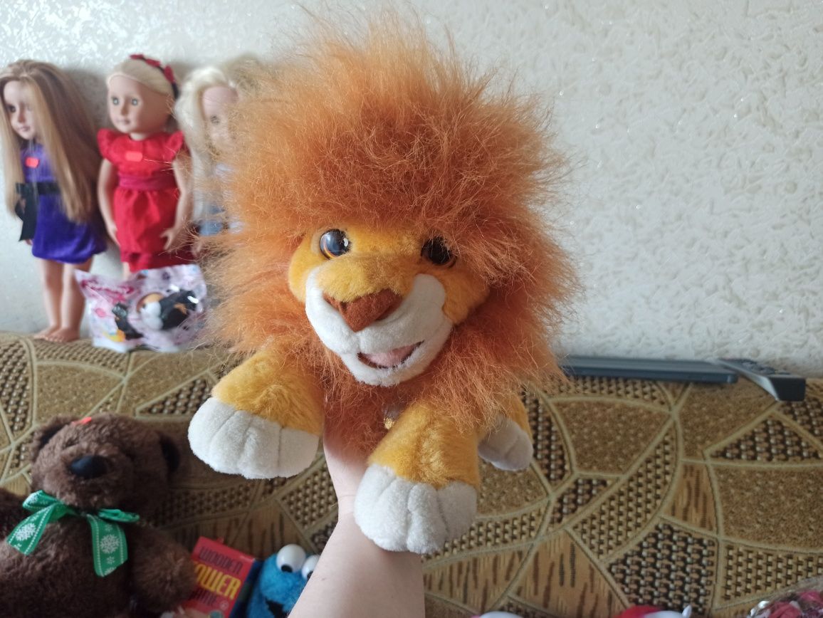 Інтерактивна м'яка іграшка "Король лев".Mattel.Disney.Lion King.