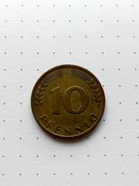 Moneta 10 PFENNIG z 1950