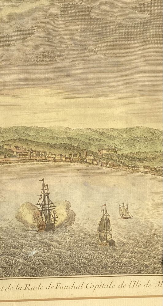 Gravura  Funchal,Madeira.c.1750